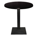 Werzalit Pre-drilled Round Table Top Black 800mm