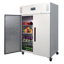 Polar G-Series Upright Double Door Fridge 1200Ltr White