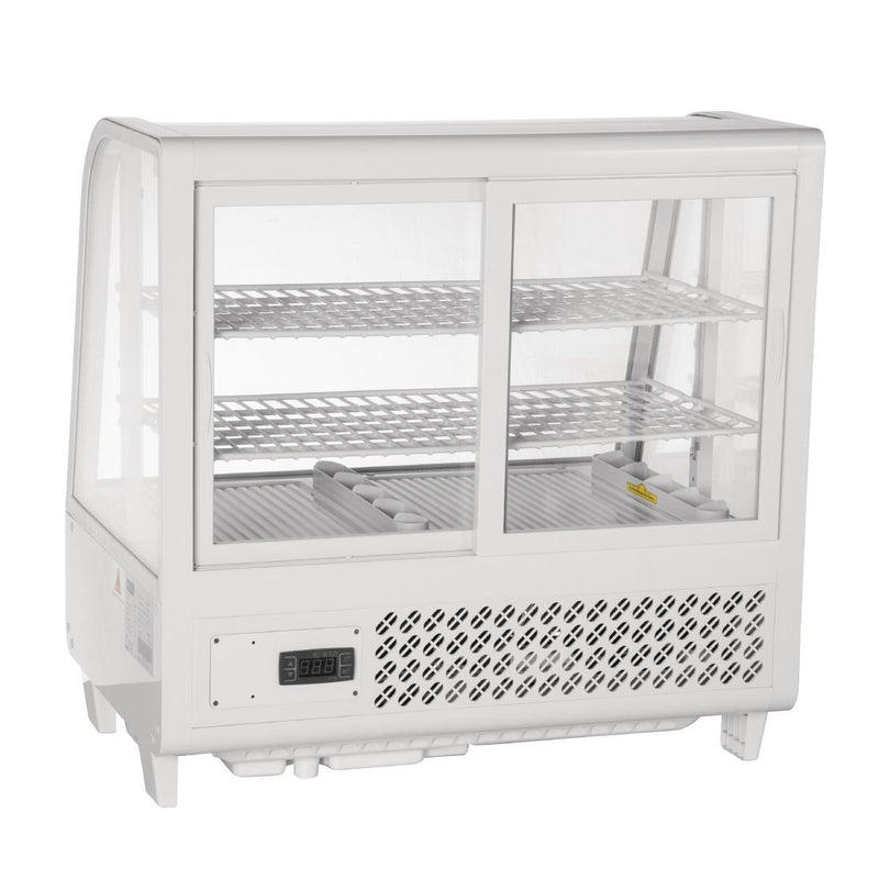 Polar C-Series Thekenkühlschrank mit Lebensmittelpräsentation, 100 l, Weiß