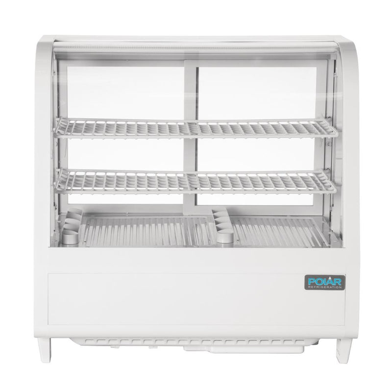 Polar C-Series Thekenkühlschrank mit Lebensmittelpräsentation, 100 l, Weiß