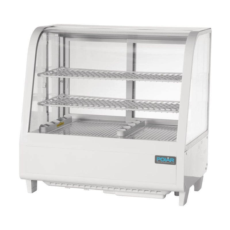 Polar C-Series Thekenkühlschrank mit Lebensmittelpräsentation, 100 l, Weiß