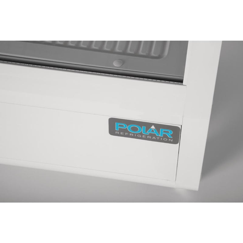 Polar C-Series Thekenkühlschrank mit Lebensmittelpräsentation, 100 l, Weiß