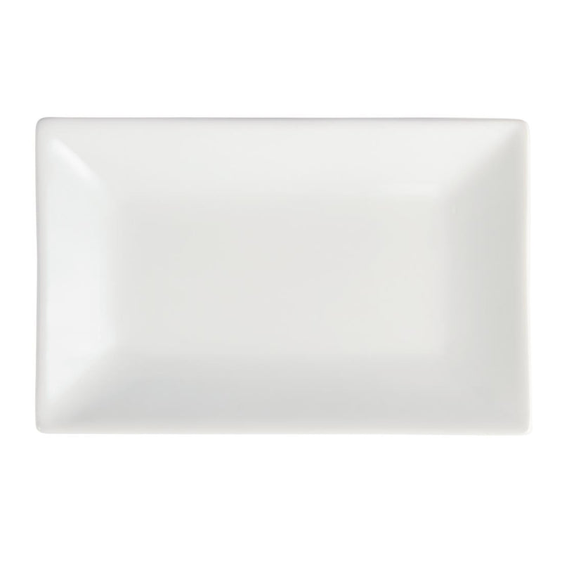 Olympia Whiteware Servierplatten, rechteckig, 200 x 130 mm, 6 Stück