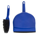 Jantex Soft Dustpan and Brush Set Blue