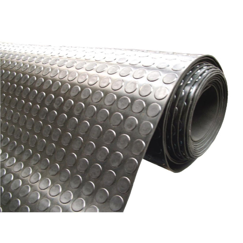 COBA rutschfeste Gummimattenrolle mit kreisförmigem Muster, 1,2 x 10 m