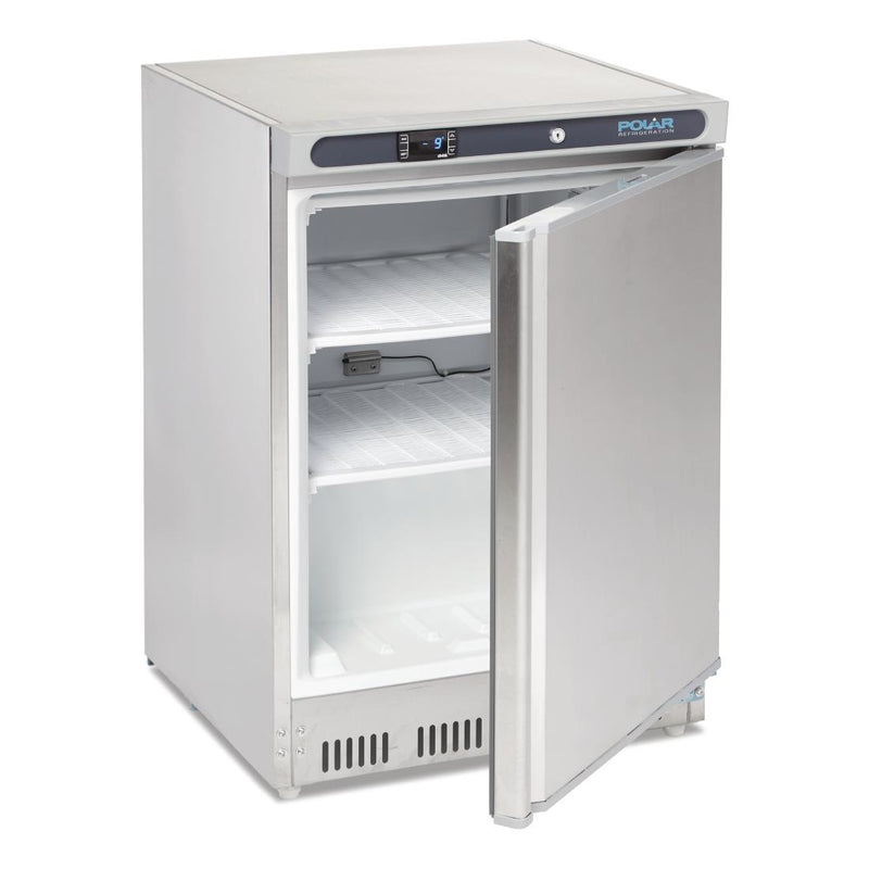 Polar C-Serie Edelstahl-Untertisch-Gefrierschrank 140Ltr