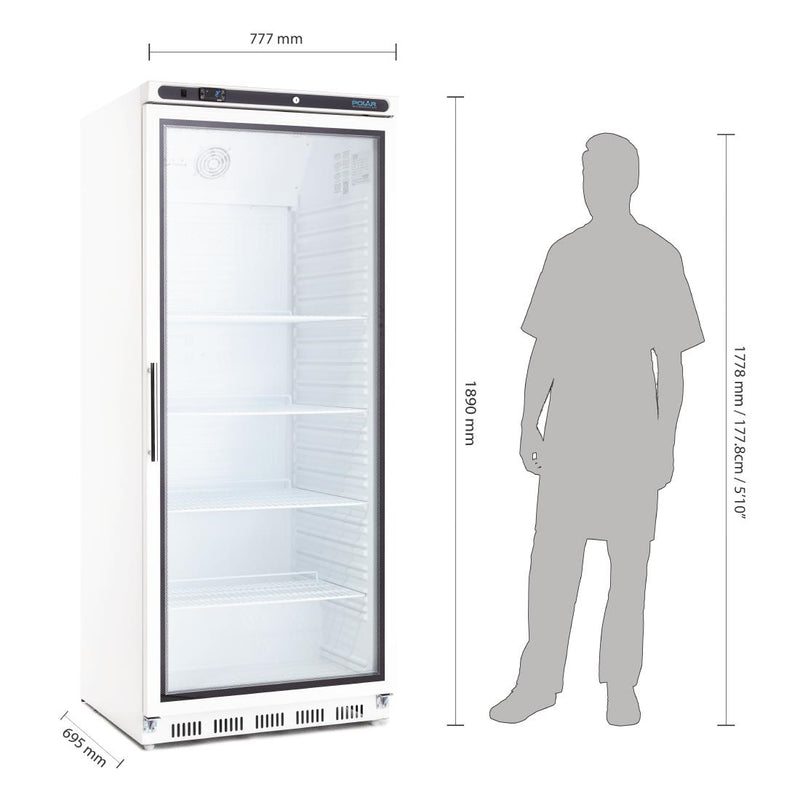 Polar C-Serie Standkühlschrank, 600 l, Weiß