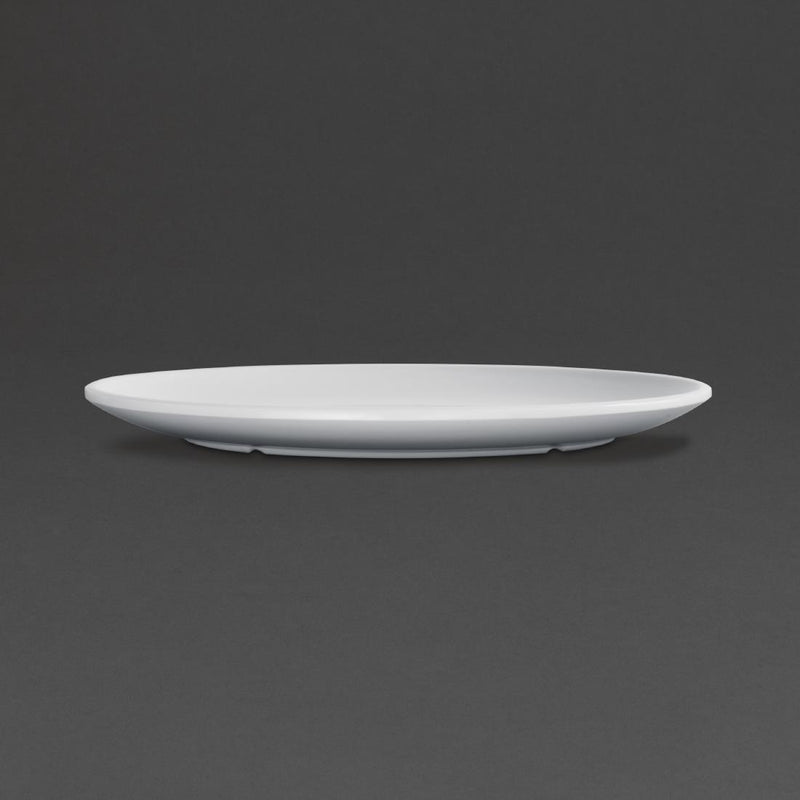 Olympia Kristallon Melamin Ovale Coupe-Teller, 225 mm, 12 Stück