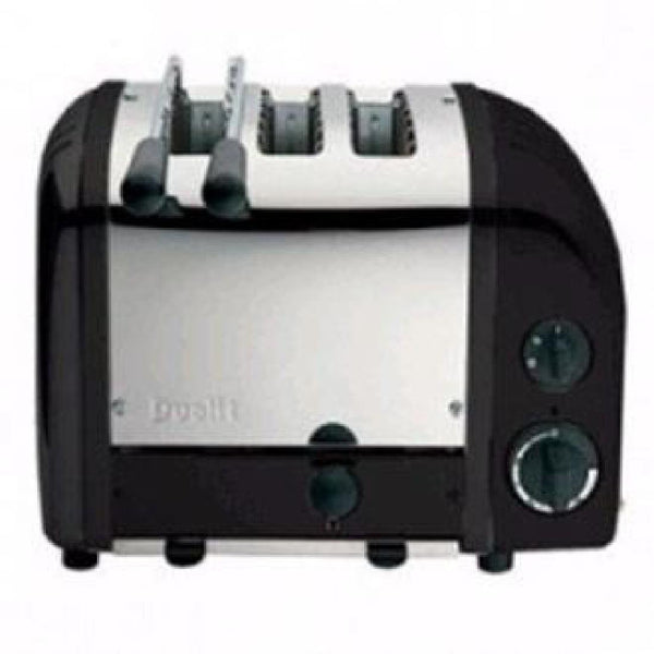 Dualit 2 + 1 Combi Vario 3 Scheiben Toaster Schwarz 31205