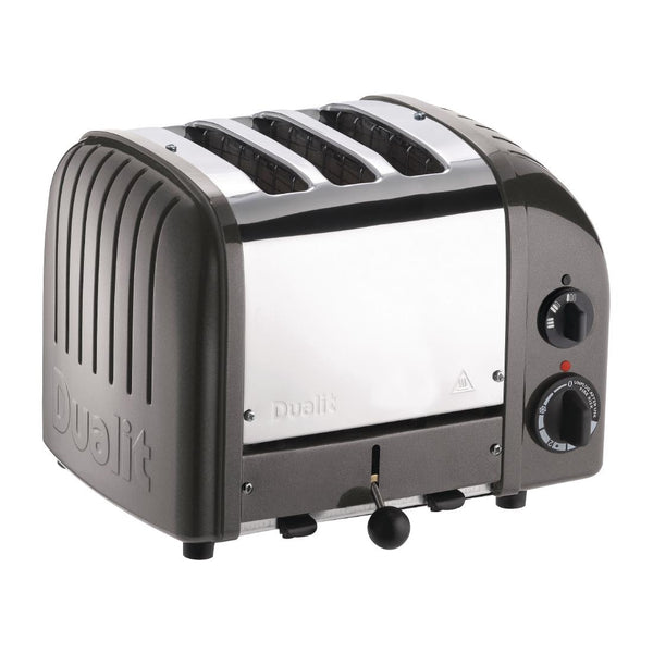 Dualit 2 + 1 Combi Vario 3 Scheiben Toaster Metallic Charcoal 31209