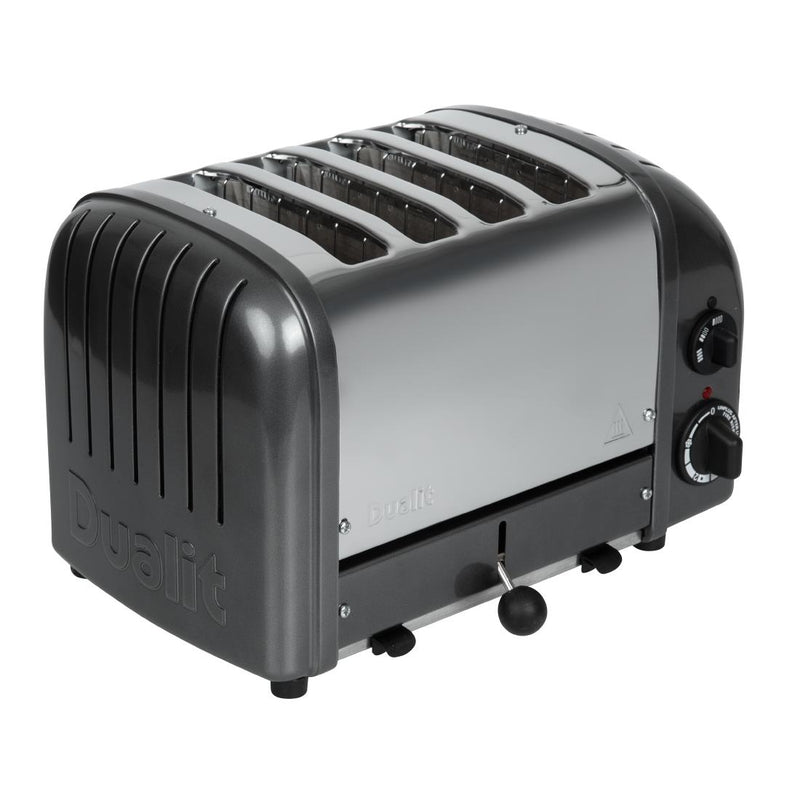 Dualit 2 x 2 Combi Vario 4-Scheiben-Toaster Metallic Charcoal 42170