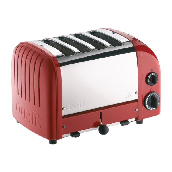 Dualit 2 x 2 Combi Vario 4-Scheiben-Toaster Rot 42175