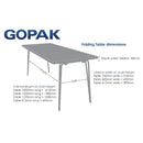 Gopak Contour Klapptisch Teak 4ft