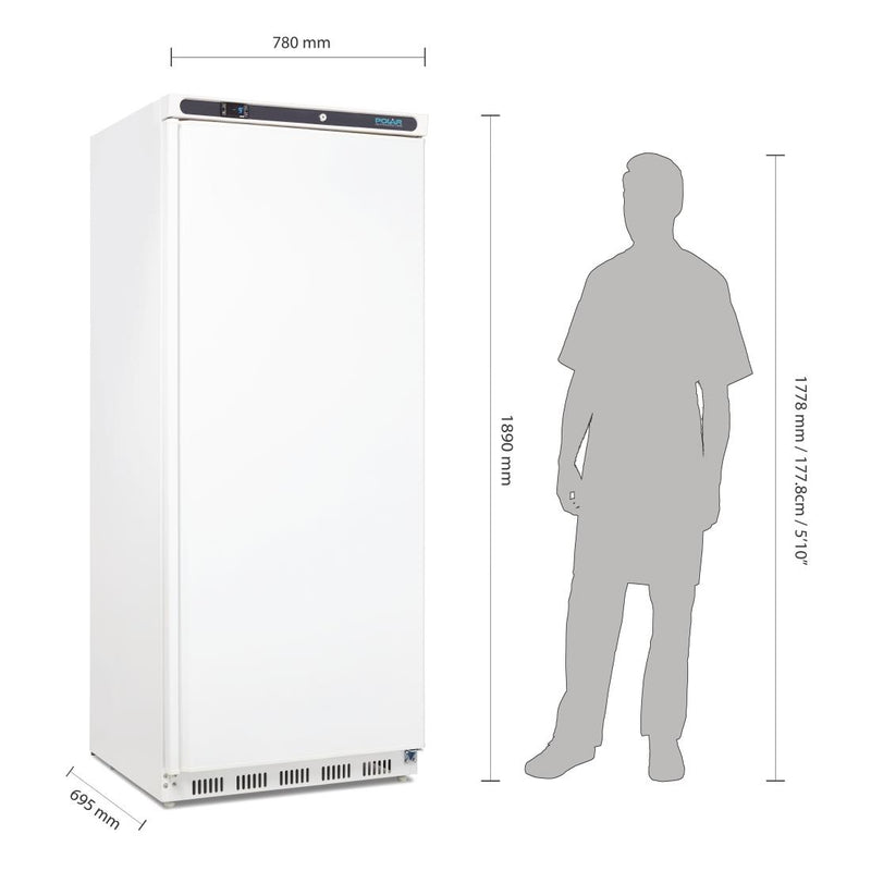 Polar C-Serie Gefrierschrank Weiß 600Ltr