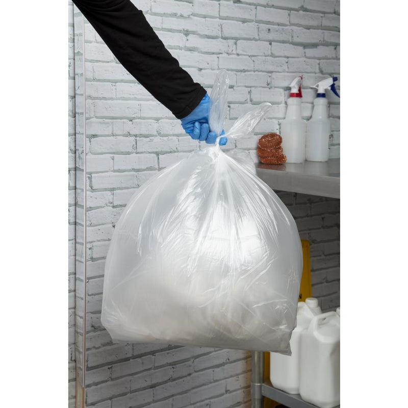 Jantex leichter Recycling-Müllsack, 10 kg, 80 l, transparent, 200 Stück