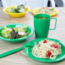 Olympia Kristallon Becher mit Polycarbonat-Griff, Grün, 284 ml, 12 Stück