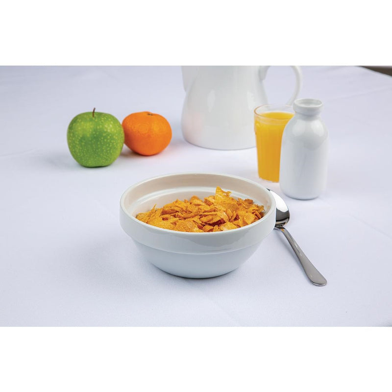 Olympia Whiteware Cereal Bowls 145mm 540ml (Pack of 12)