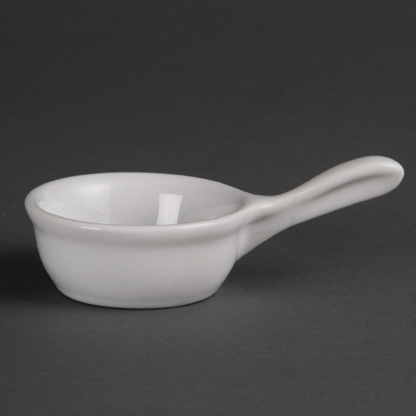Olympia Whiteware Miniatur-Schalen in Pfannenform, 35 ml, 12 Stück