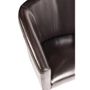 Bolero PU Leather Tub Armchair Dark Brown (Single)