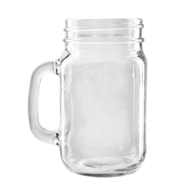 Olympia Handled Jam Jar Glasses 450ml (Pack of 12)