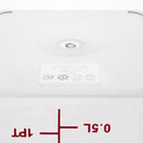 Hygiplas quadratischer Vorratsbehälter aus Polycarbonat, 1,5 l