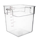 Hygiplas quadratischer Vorratsbehälter aus Polycarbonat, 15 l