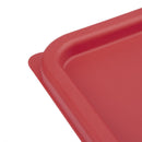 Hygiplas Square Food Storage Container Lid Red Medium