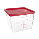 Hygiplas Square Food Storage Container Lid Red Large