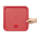 Hygiplas Square Food Storage Container Lid Red Large