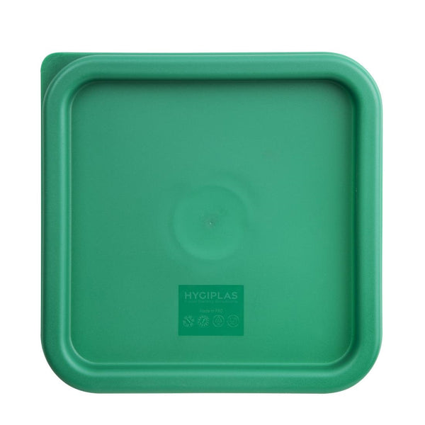 Hygiplas quadratischer Deckel für Frischhaltedosen, grün, mittelgroß