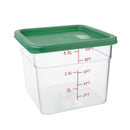 Hygiplas Square Food Storage Container Lid Green Medium