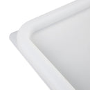 Hygiplas Polycarbonate Square Food Storage Container Lid White Small