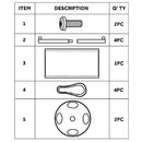 Bolero Dunkelblaue Leinwandbarriere