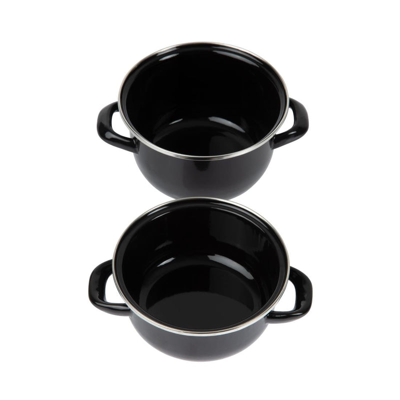 Olympia Muscheltopf Emaille klein