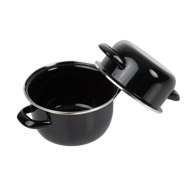 Olympia Muscheltopf Emaille klein