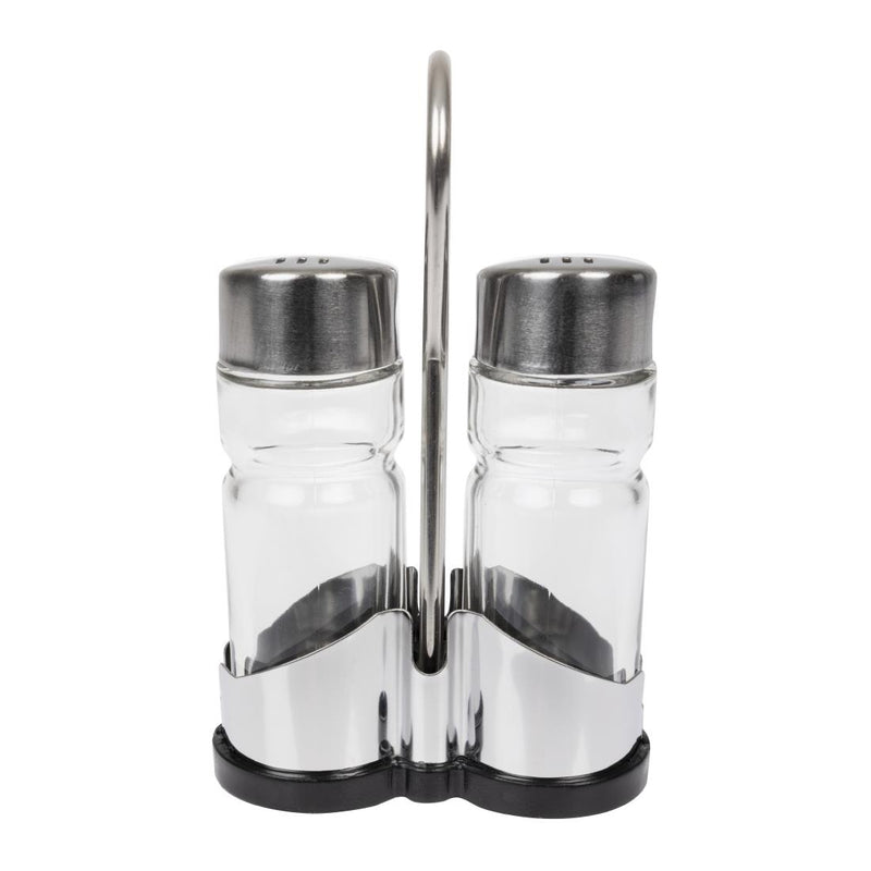 Salt and Pepper Cruet Set and Stand