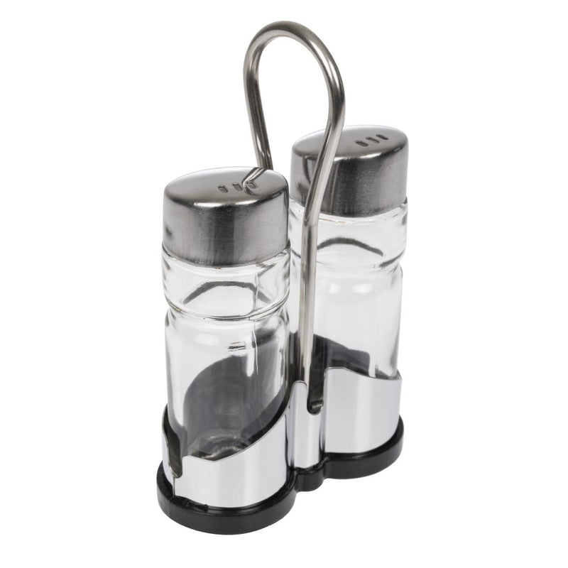 Salt and Pepper Cruet Set and Stand