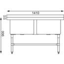 Vogue Double Deep Pot Sink