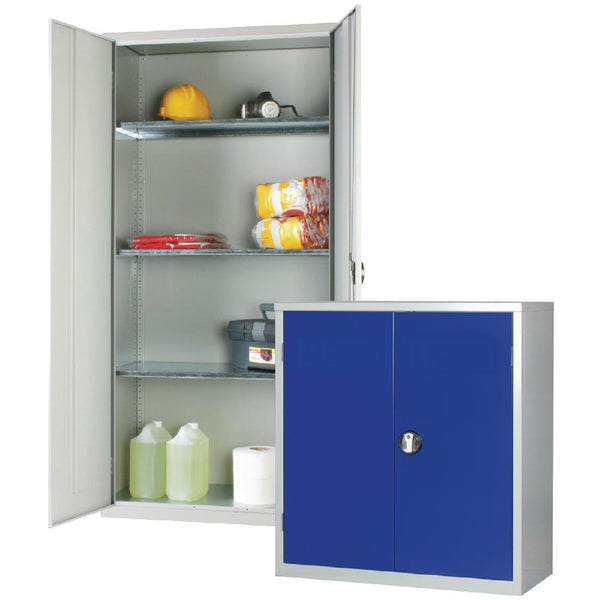 Standardschrank Grau 3 Regale