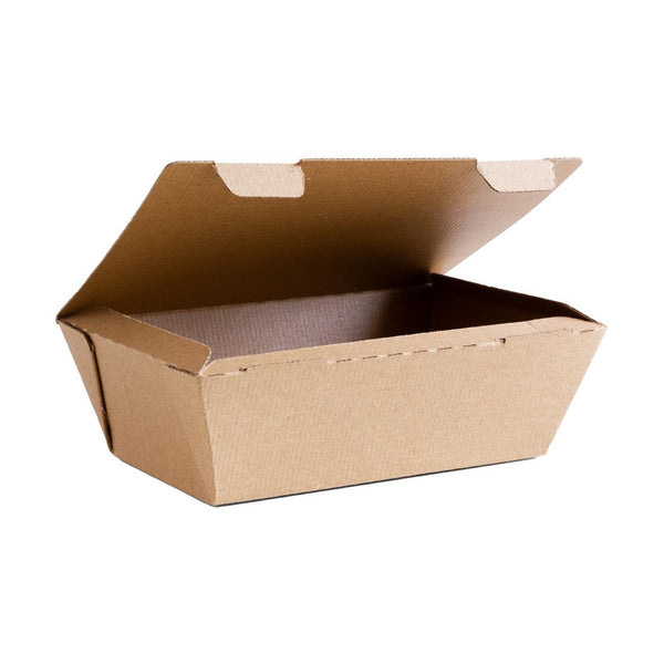 Vegware Compostable Microflute Takeaway Box 8x5" (Pack 250)