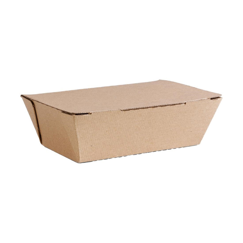 Vegware Kompostierbare Microflute Takeaway-Box 20,3 x 12,7 cm (Packung mit 250 Stück)