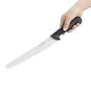 Hygiplas Serrated Pastry Knife Black 25.5cm