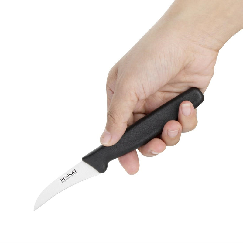 Hygiplas Gemüsemesser Schwarz 6,5 cm