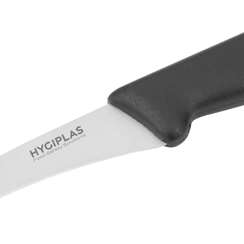 Hygiplas Gemüsemesser Schwarz 6,5 cm