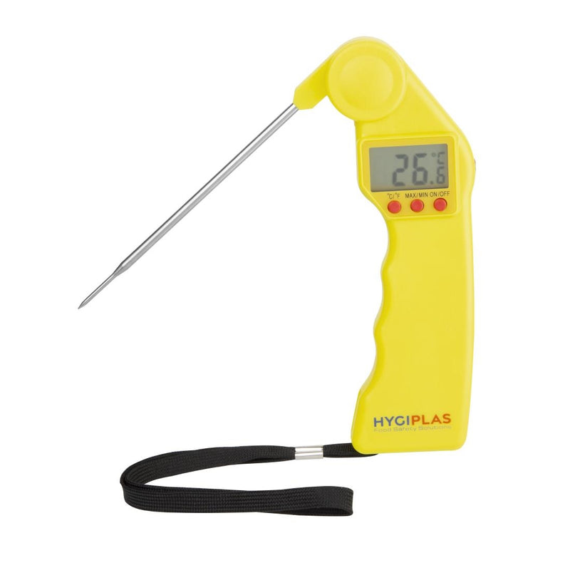 Hygiplas Easytemp farbcodiertes gelbes Thermometer