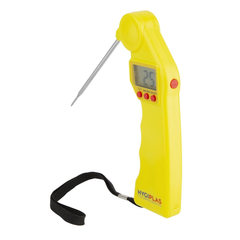 Hygiplas Easytemp farbcodiertes gelbes Thermometer