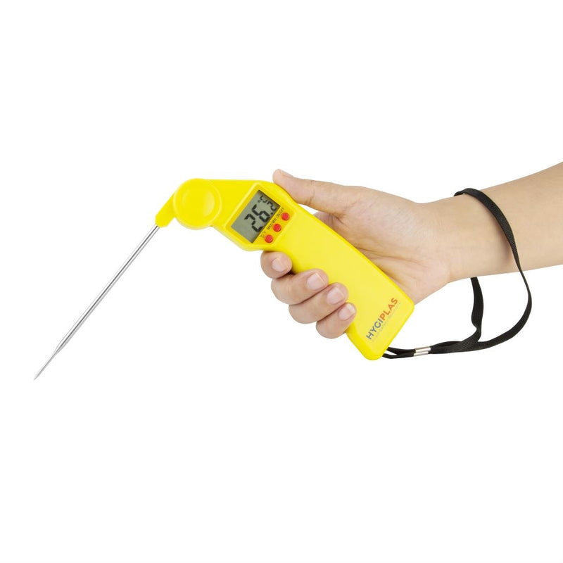 Hygiplas Easytemp farbcodiertes gelbes Thermometer
