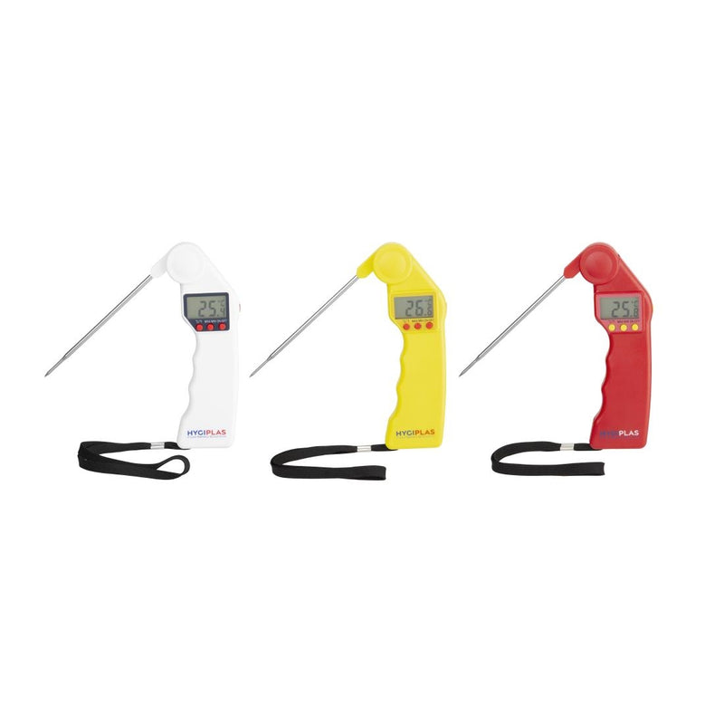 Hygiplas Easytemp farbcodiertes gelbes Thermometer