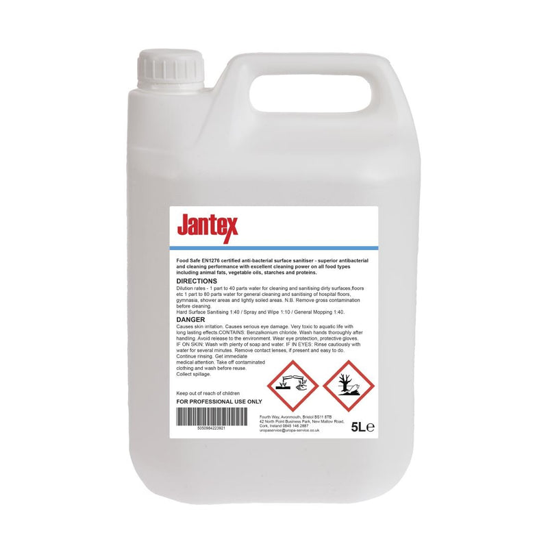 Jantex Kitchen Cleaner and Sanitiser Concentrate 5Ltr