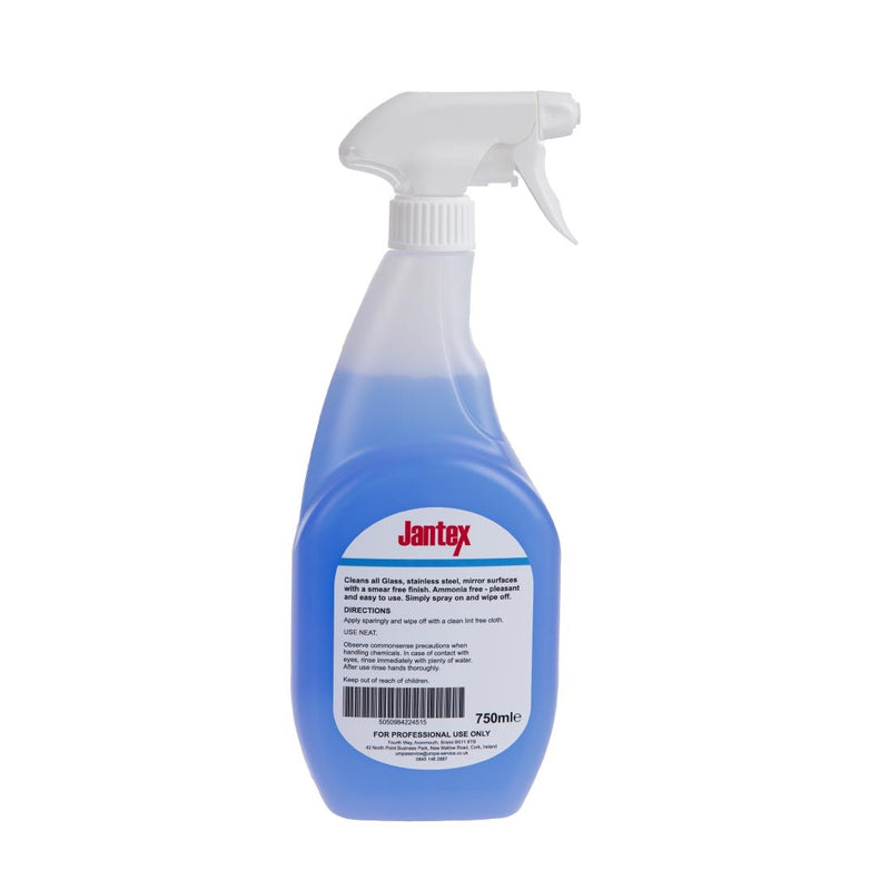 Jantex Glass and Stainless Steel Cleaner Ready To Use 750ml